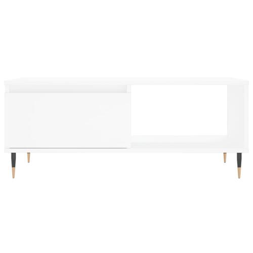 Sofabord 90x50x36,5 cm konstrueret træ hvid