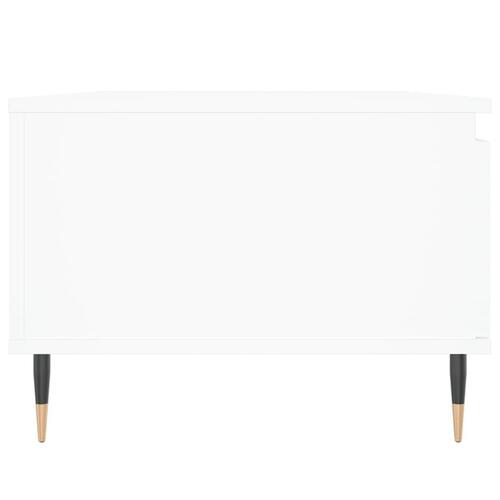 Sofabord 90x50x36,5 cm konstrueret træ hvid
