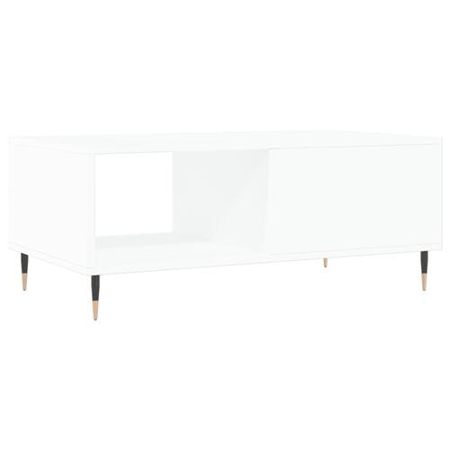 Sofabord 90x50x36,5 cm konstrueret træ hvid