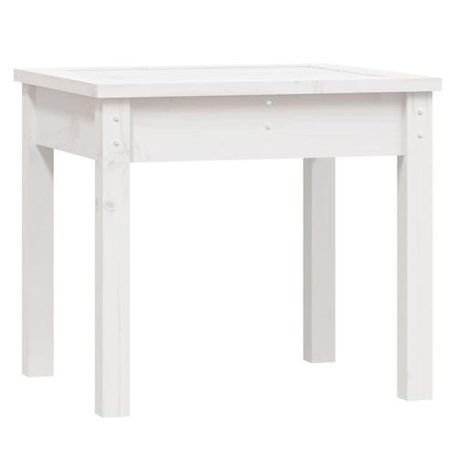 Havebænk 50x44x45 cm massivt fyrretræ hvid