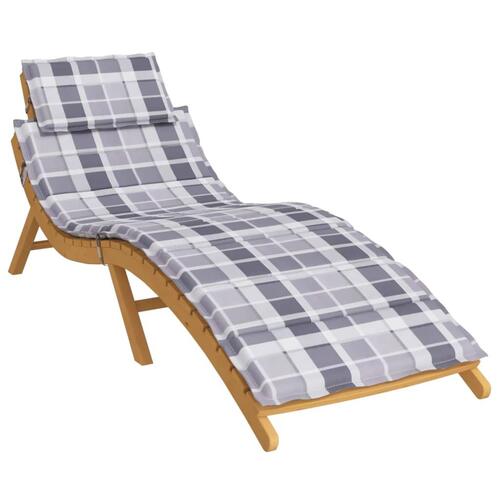 Hynde til liggestol 186x58x3 cm oxfordstof gråternet