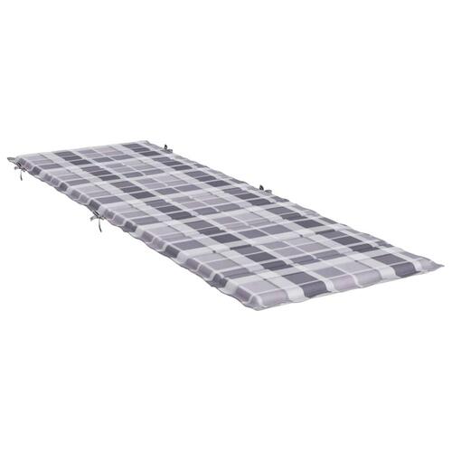 Hynde til liggestol 186x58x3 cm oxfordstof gråternet