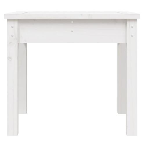 Havebænk 50x44x45 cm massivt fyrretræ hvid