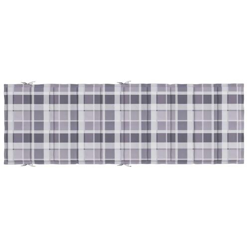 Hynde til liggestol 186x58x3 cm oxfordstof gråternet