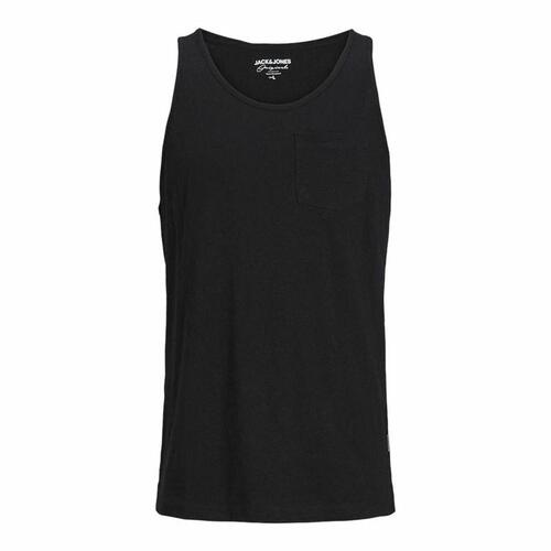 Tank top mænd Jack & Jones Tampa Slub Sort L