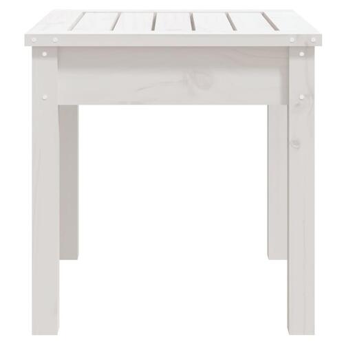 Havebænk 50x44x45 cm massivt fyrretræ hvid