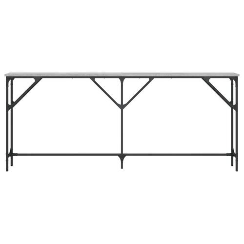 Konsolbord 180x23x75 cm konstrueret træ grå sonoma-eg