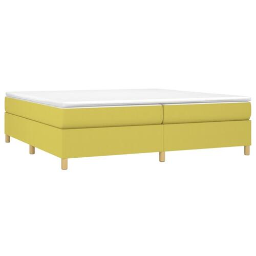 Sengeramme uden madras Grøn 200x200 cm Stof