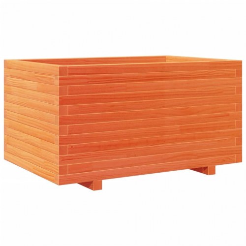 Plantekasse 90x60x49,5 cm massivt fyrretræ gyldenbrun