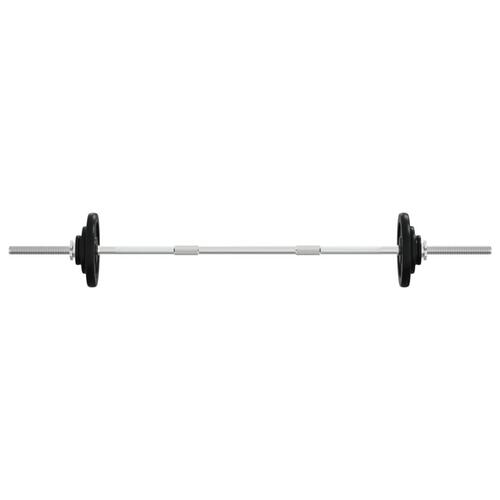 Vægtstang med skiver 30 kg støbejern