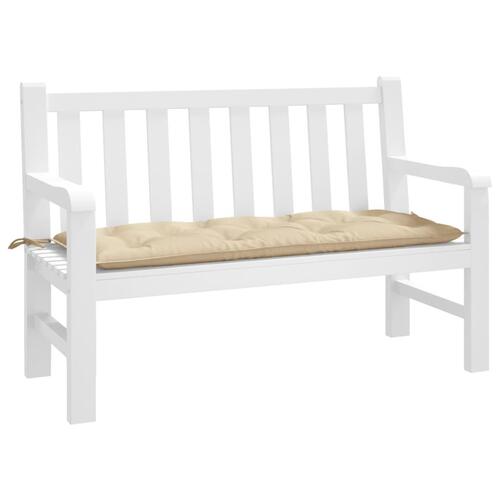 Hynde til havebænk 120x50x7 cm oxfordstof beige
