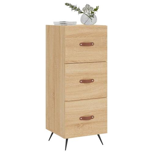 Skænk 34,5x34x90 cm konstrueret træ sonoma-eg