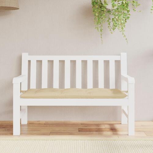 Hynde til havebænk 120x50x7 cm oxfordstof beige