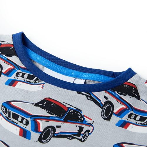 Pyjamas til børn str. 116 korte ærmer grå