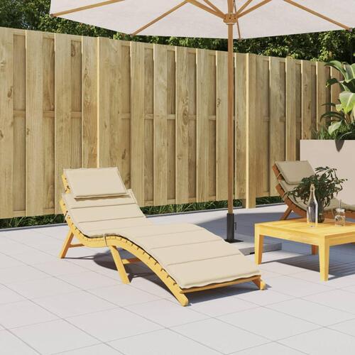 Hynde til liggestol 186x58x3 cm oxfordstof beige