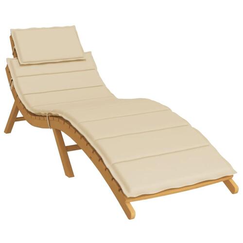 Hynde til liggestol 186x58x3 cm oxfordstof beige