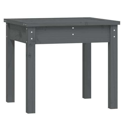 Havebænk 50x44x45 cm massivt fyrretræ grå