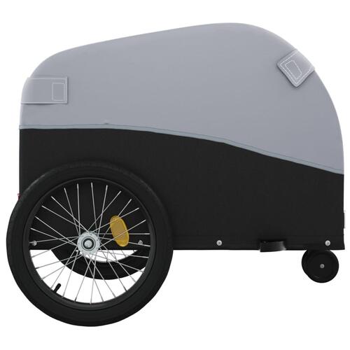 Cykelanhænger 30 kg jern sort og grå