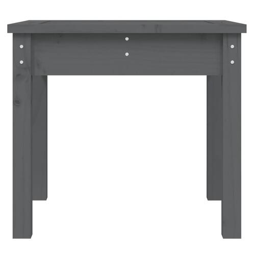 Havebænk 50x44x45 cm massivt fyrretræ grå