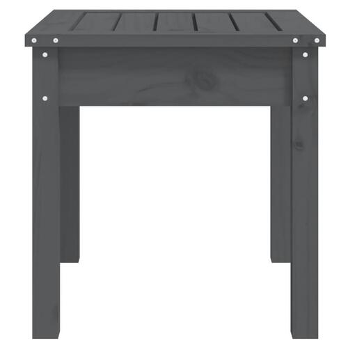 Havebænk 50x44x45 cm massivt fyrretræ grå