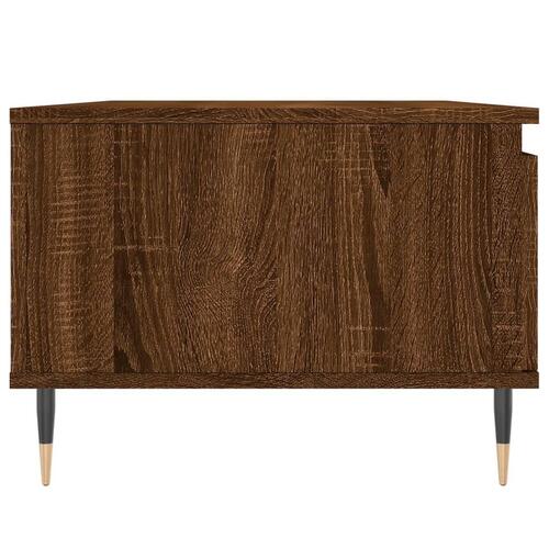 Sofabord 90x50x36,5 cm konstrueret træ brun egetræsfarve