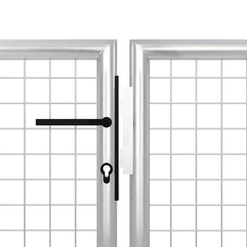 Havelåge 400 x 150 cm stål sølvfarvet