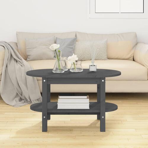 Sofabord 80x45x45 cm massivt fyrretræ