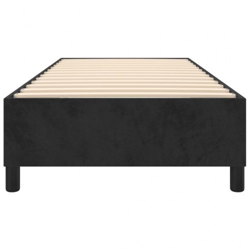 Boxspring sengeramme 80×200 cm - fløjl, sort