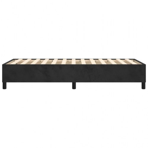 Boxspring sengeramme 80×200 cm - fløjl, sort