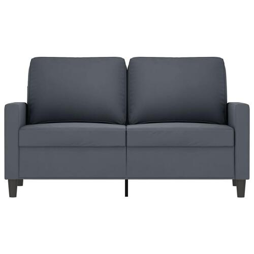 2-personers sofa 120 cm velour mørkegrå