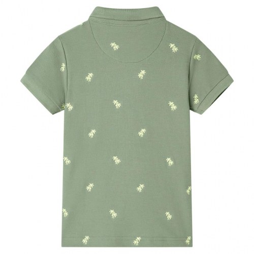 Poloshirt til børn str. 104 - khakifarvet