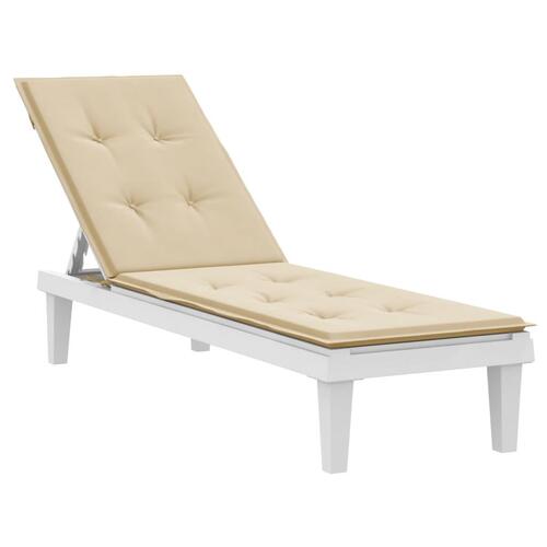Hynde til dækstol (75+105)x50x4 cm beige