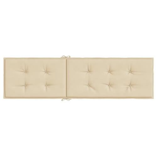 Hynde til dækstol (75+105)x50x4 cm beige