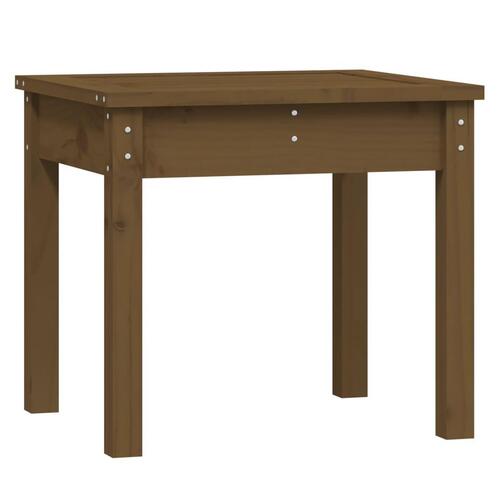 Havebænk 50x44x45 cm massivt fyrretræ gyldenbrun