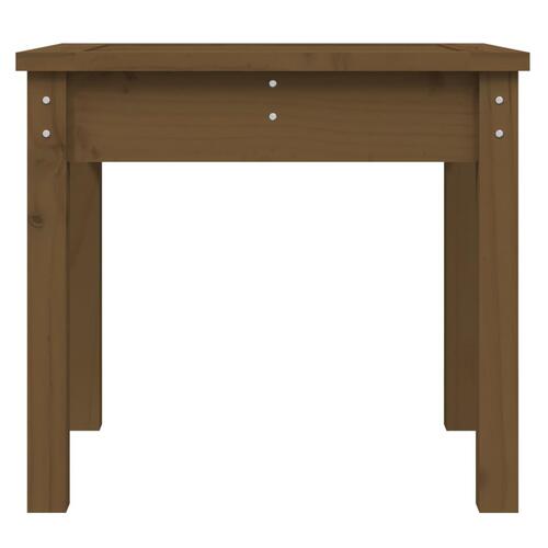 Havebænk 50x44x45 cm massivt fyrretræ gyldenbrun