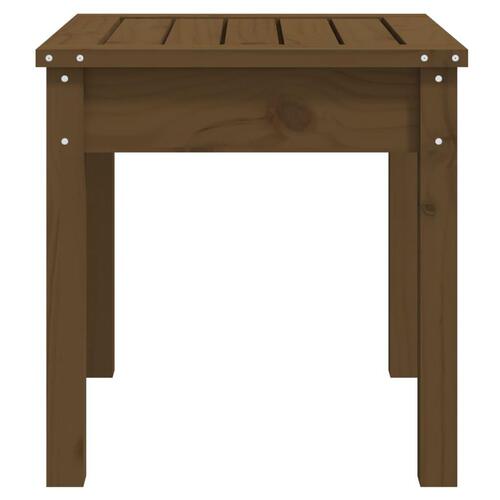 Havebænk 50x44x45 cm massivt fyrretræ gyldenbrun