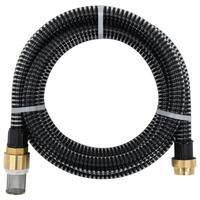 Sugeslange med messingkoblinger 1,1" 5 m PVC sort