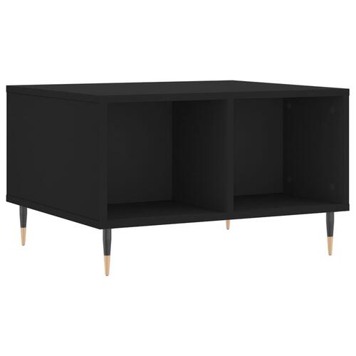 Sofabord 60x50x36,5 cm konstrueret træ sort