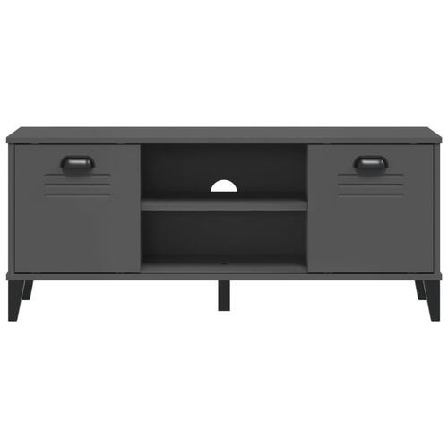 Skobænk VIKEN 106x35x45 cm konstrueret træ antracitgrå