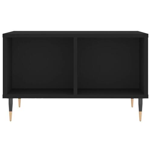 Sofabord 60x50x36,5 cm konstrueret træ sort