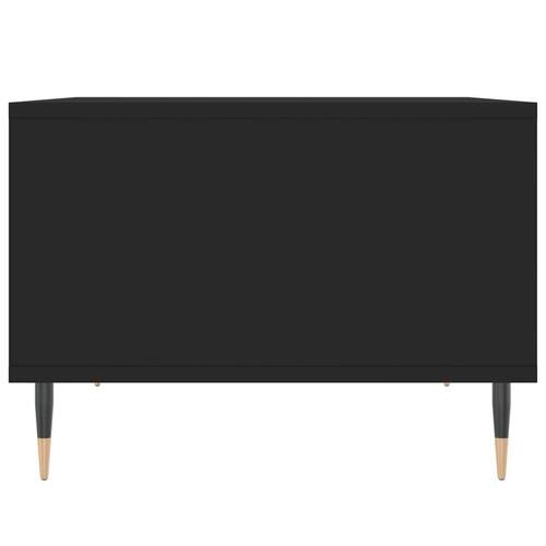 Sofabord 60x50x36,5 cm konstrueret træ sort