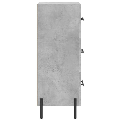 Skænk 34,5x34x90 cm konstrueret træ betongrå