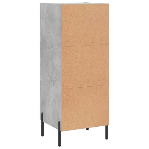 Skænk 34,5x34x90 cm konstrueret træ betongrå