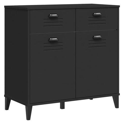 Skænk VIKEN 80x40x80 cm konstrueret træ sort