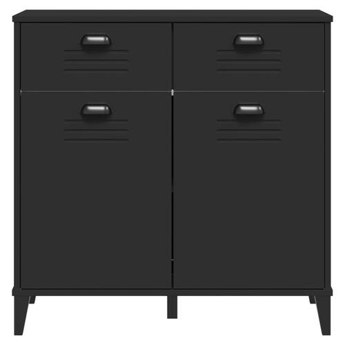 Skænk VIKEN 80x40x80 cm konstrueret træ sort