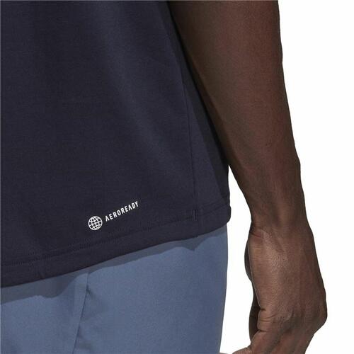 Kortærmet T-shirt til Mænd Adidas Designed To Move Logo S