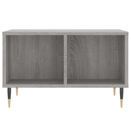 Sofabord 60x50x36,5 cm konstrueret træ grå sonoma-eg
