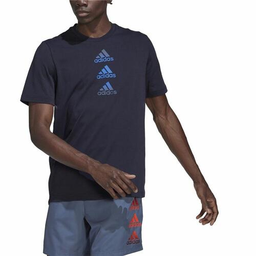 Kortærmet T-shirt til Mænd Adidas Designed To Move Logo S