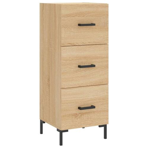 Skænk 34,5x34x90 cm konstrueret træ sonoma-eg