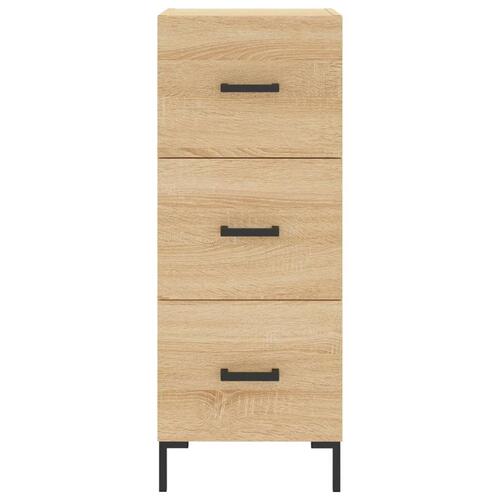 Skænk 34,5x34x90 cm konstrueret træ sonoma-eg